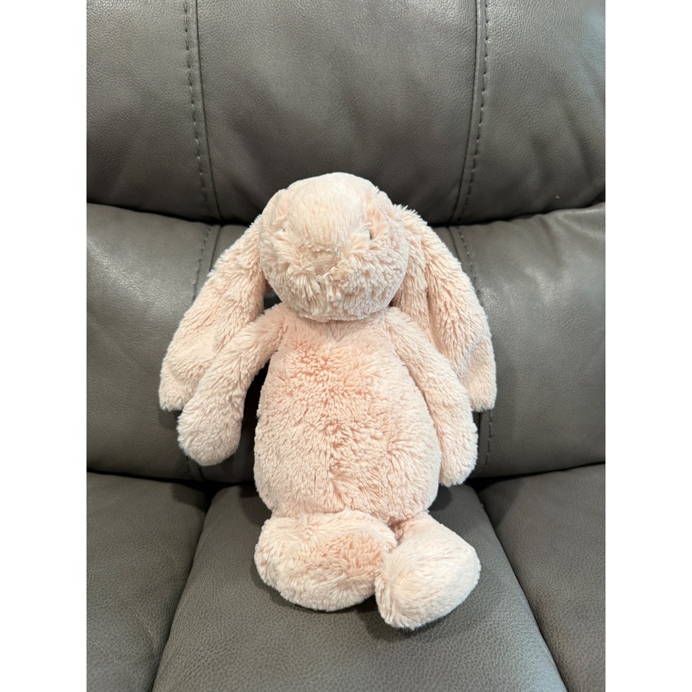Jellycat London Bashful Bunny Peach Pink Soft Plush Stuffed Animal Floppy Ears